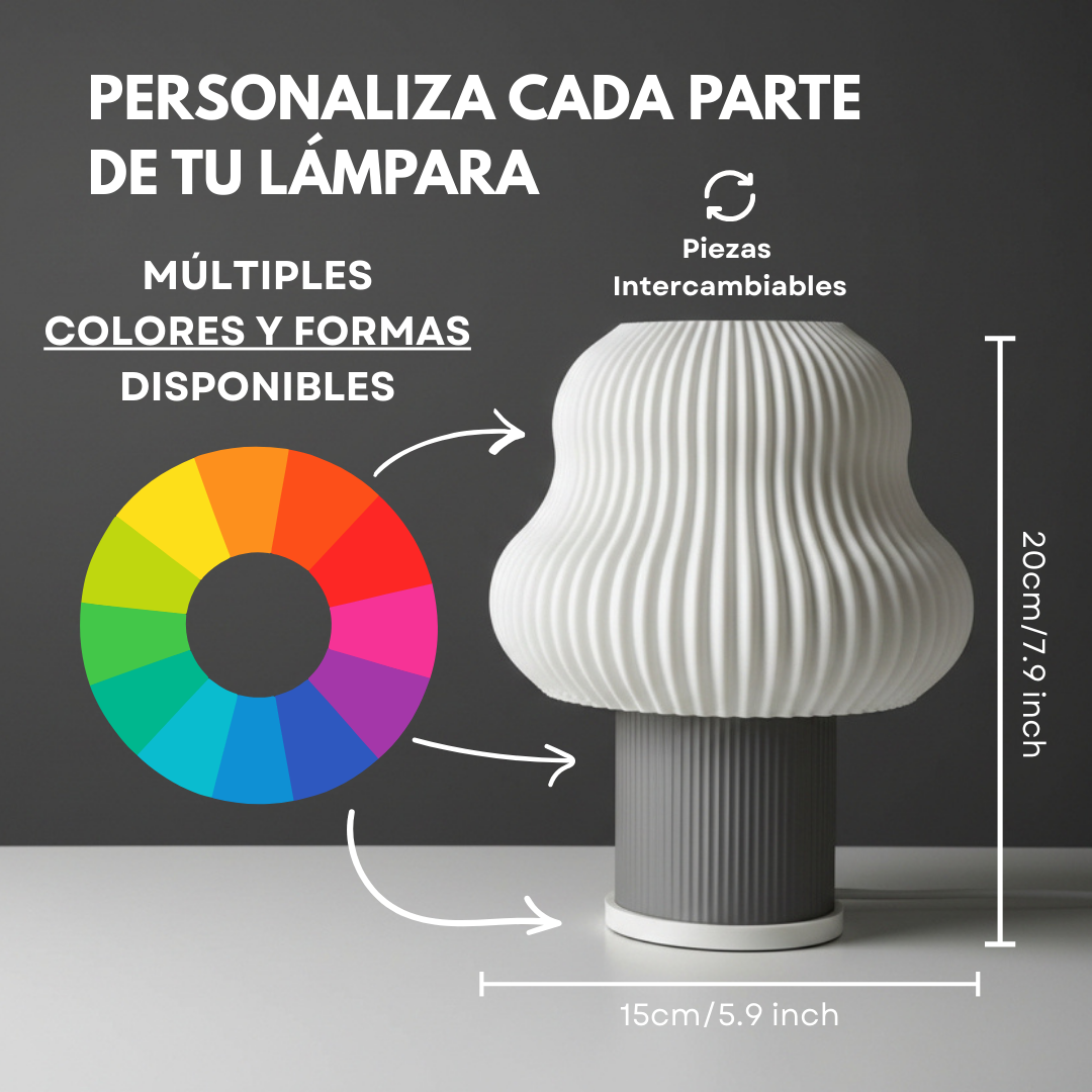 Lámpara de Mesa LED Blanca